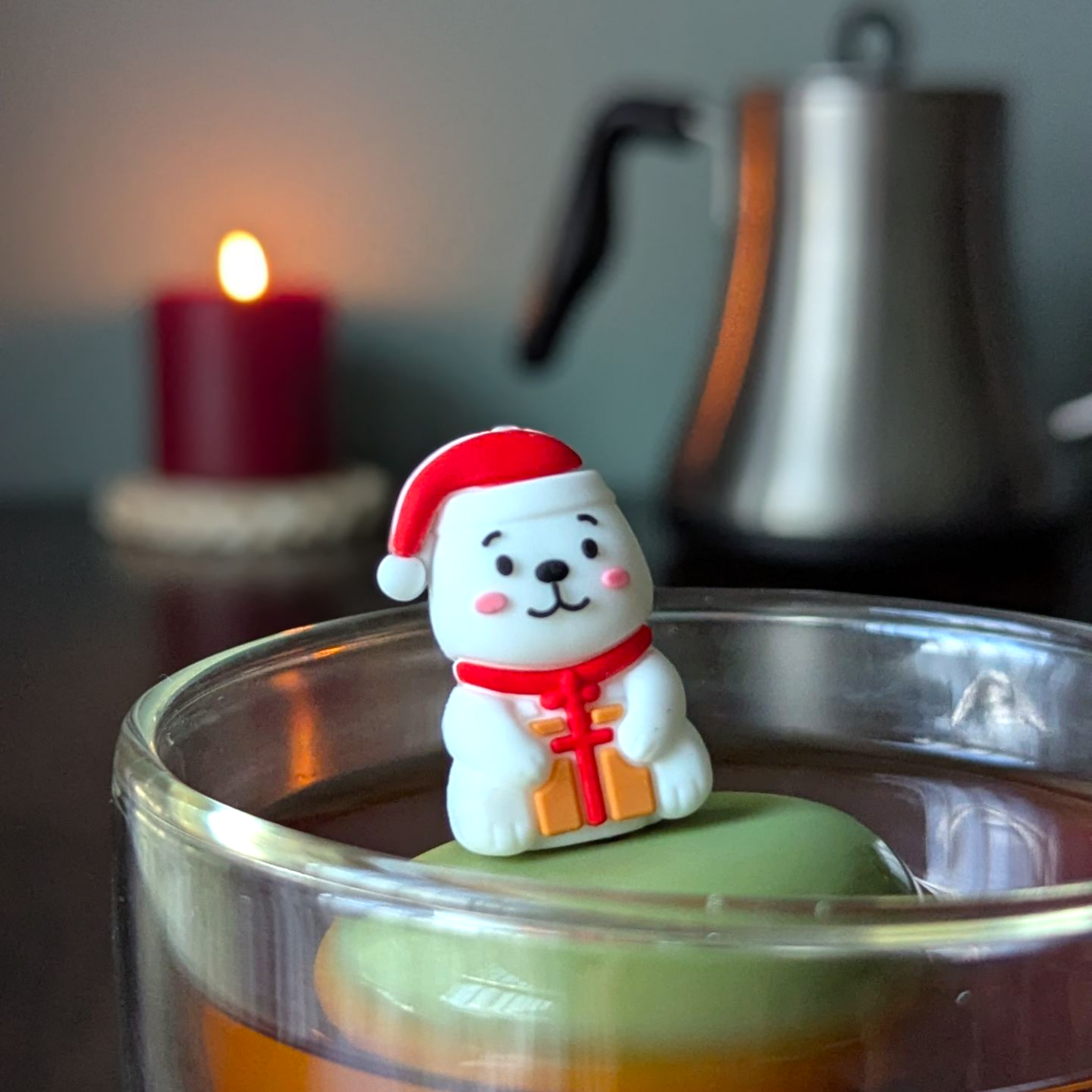Santa Polar Bear Floating Tea Steeper