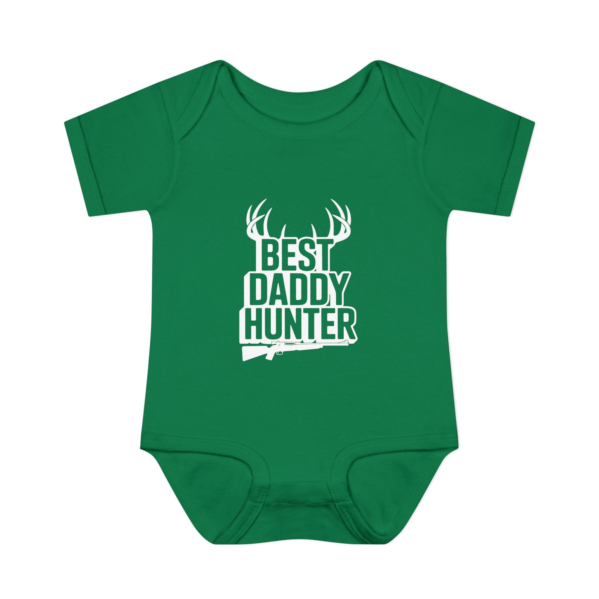 Adorable Infant Baby Bodysuit White Text