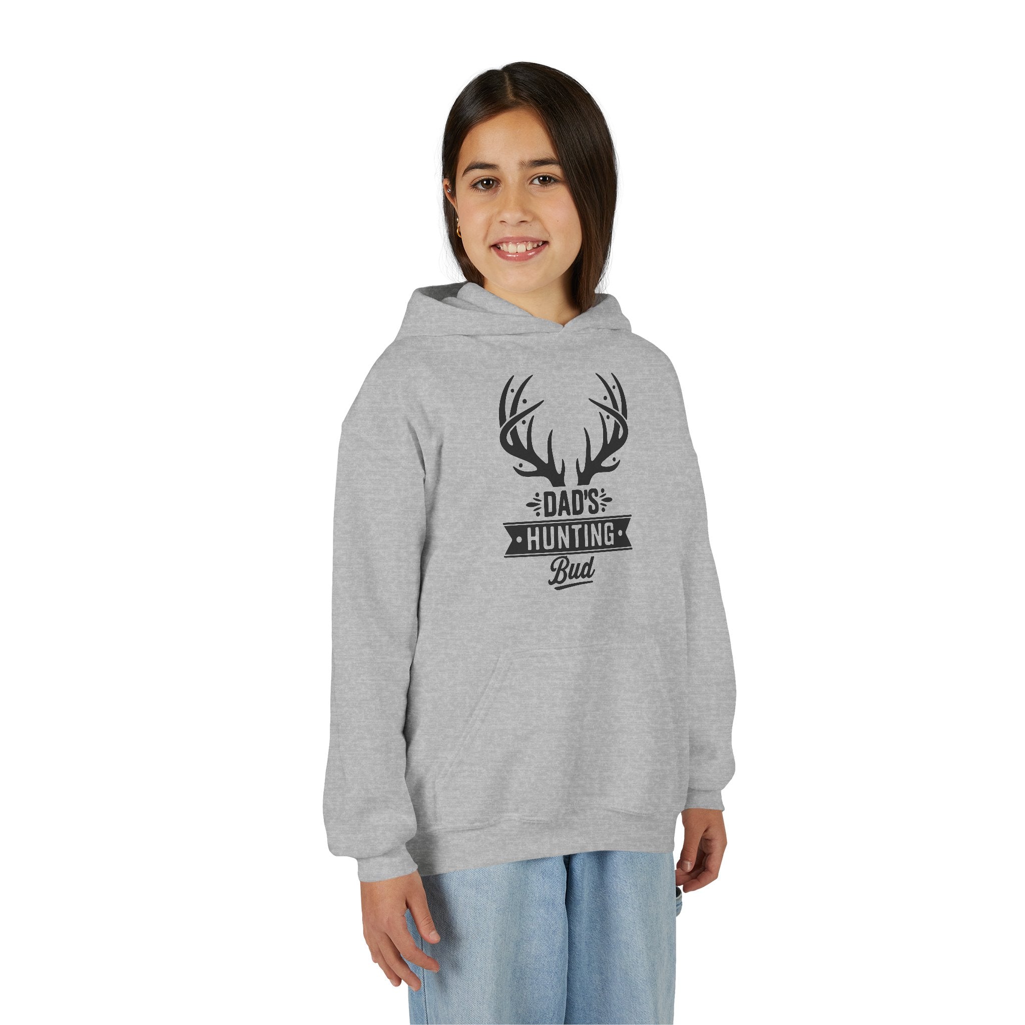 Dad's Hunting Bud Youth Hooded Sweatshirt
