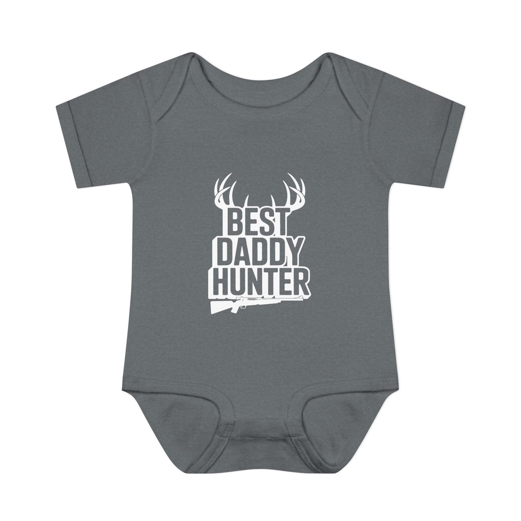 Adorable Infant Baby Bodysuit White Text