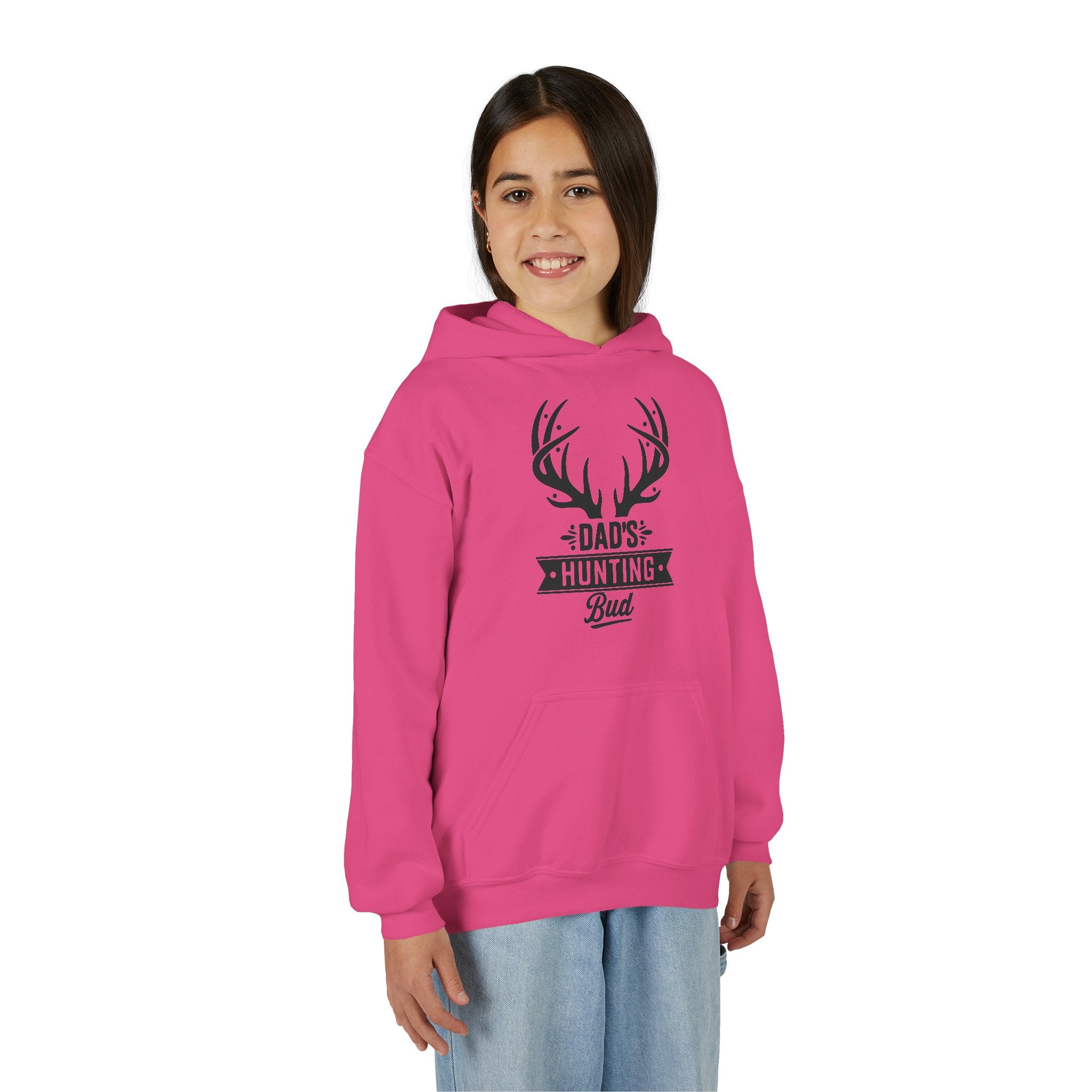 Dad's Hunting Bud Youth Hooded Sweatshirt