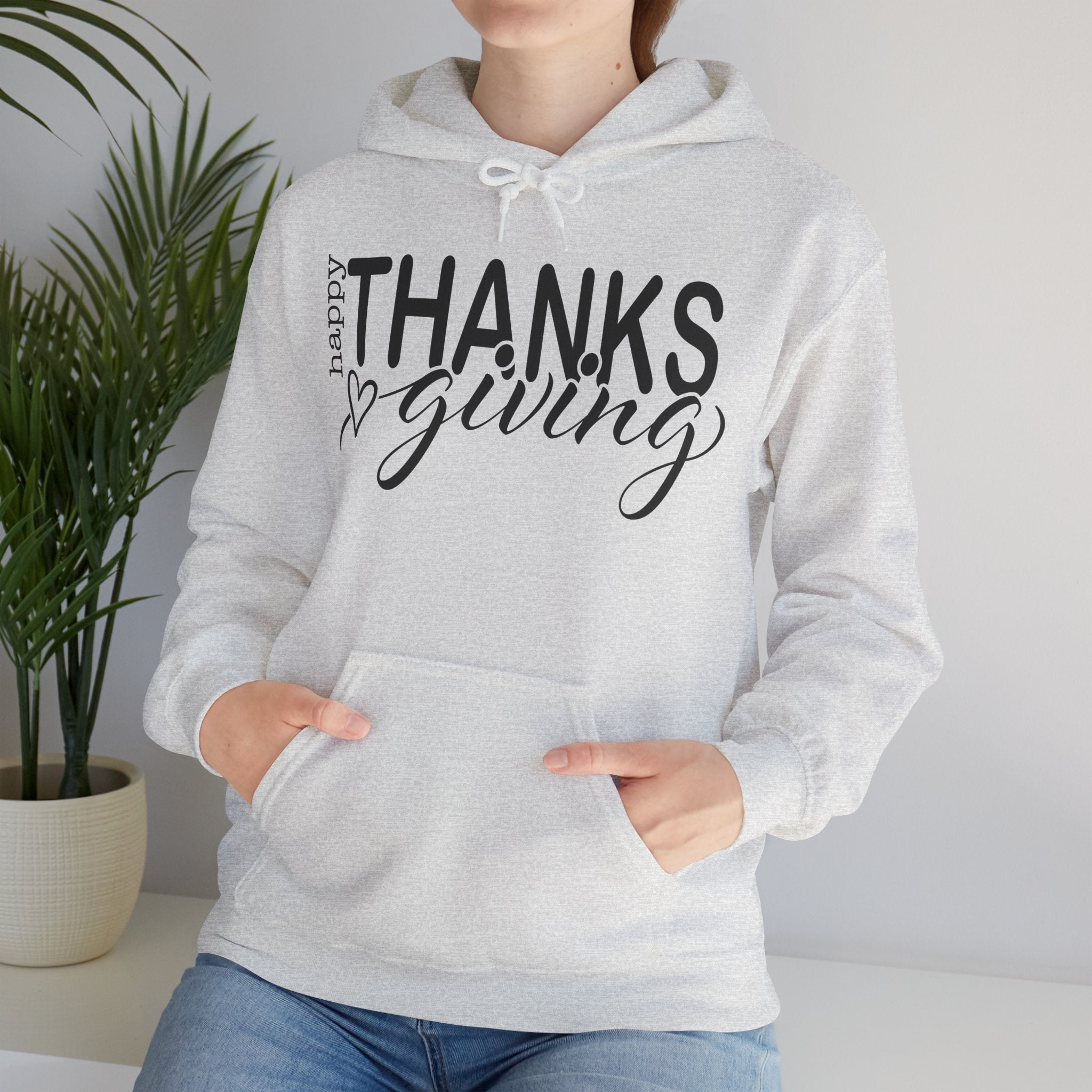 Happy Thanksgiving Hoodie - Cozy Sweatshirt for Fall Celebrations