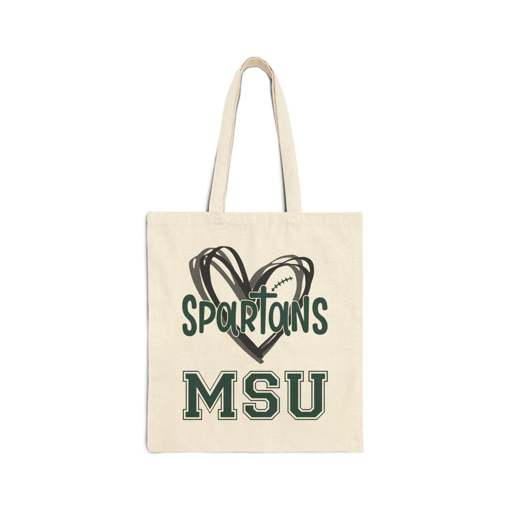 MSU Spartans Cotton Canvas Tote Bag