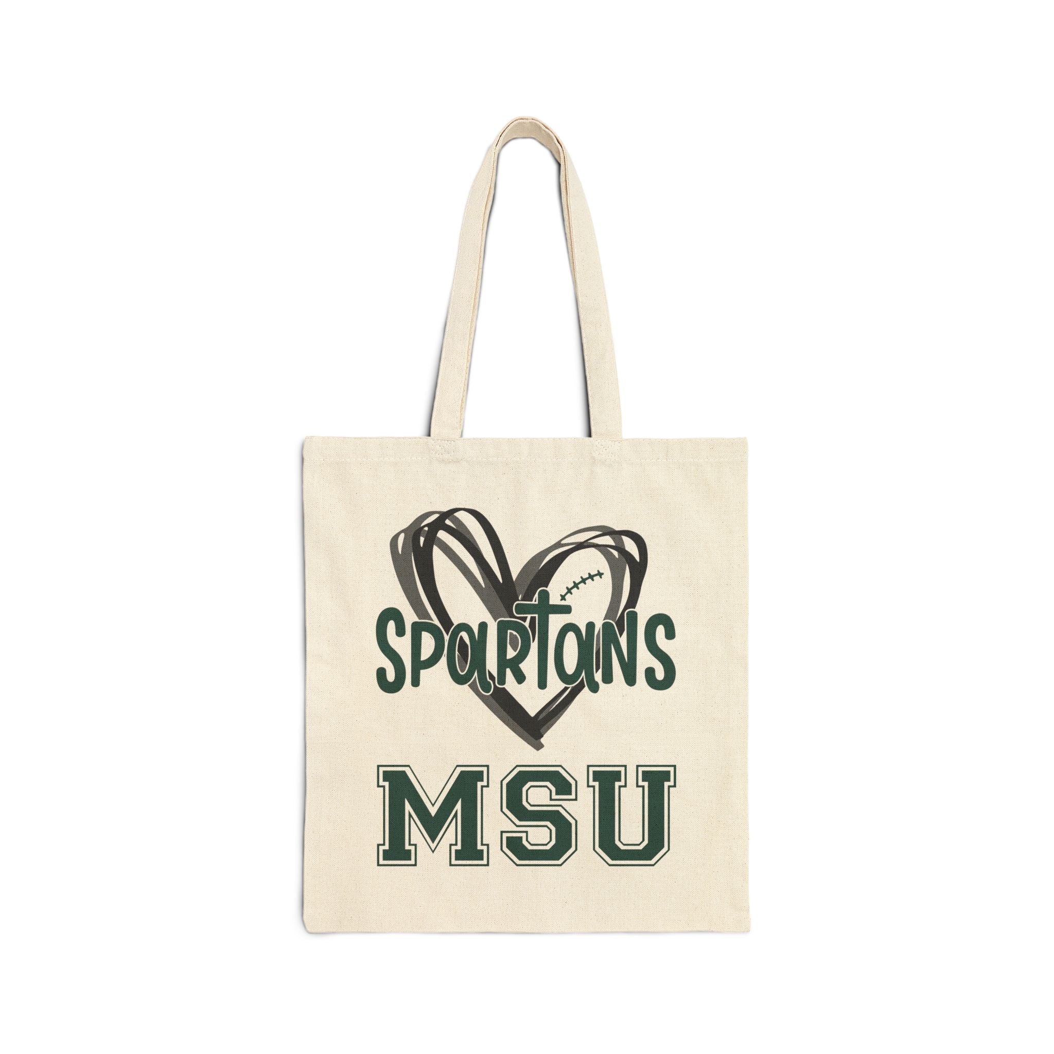 MSU Spartans Cotton Canvas Tote Bag