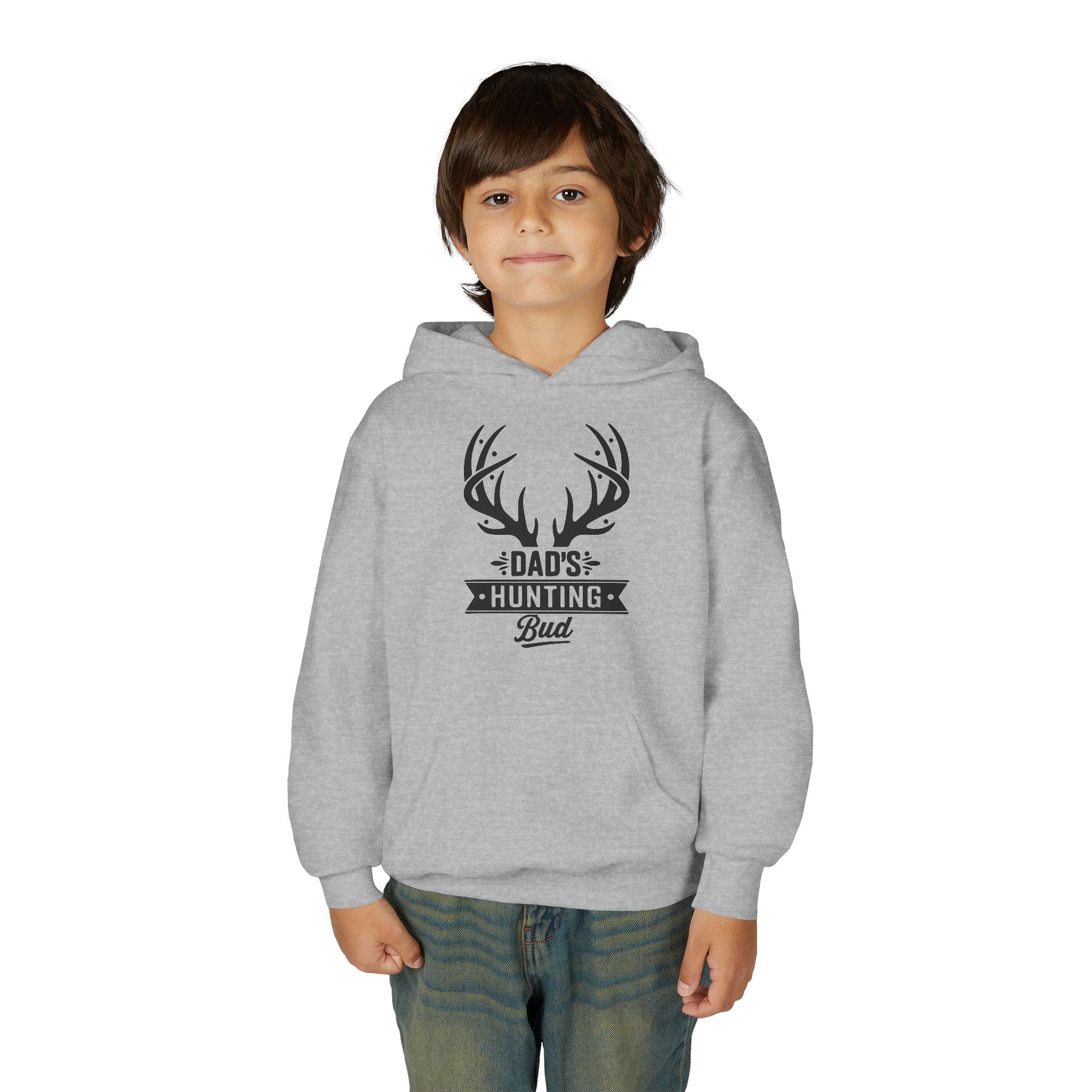 Dad's Hunting Bud Youth Hooded Sweatshirt