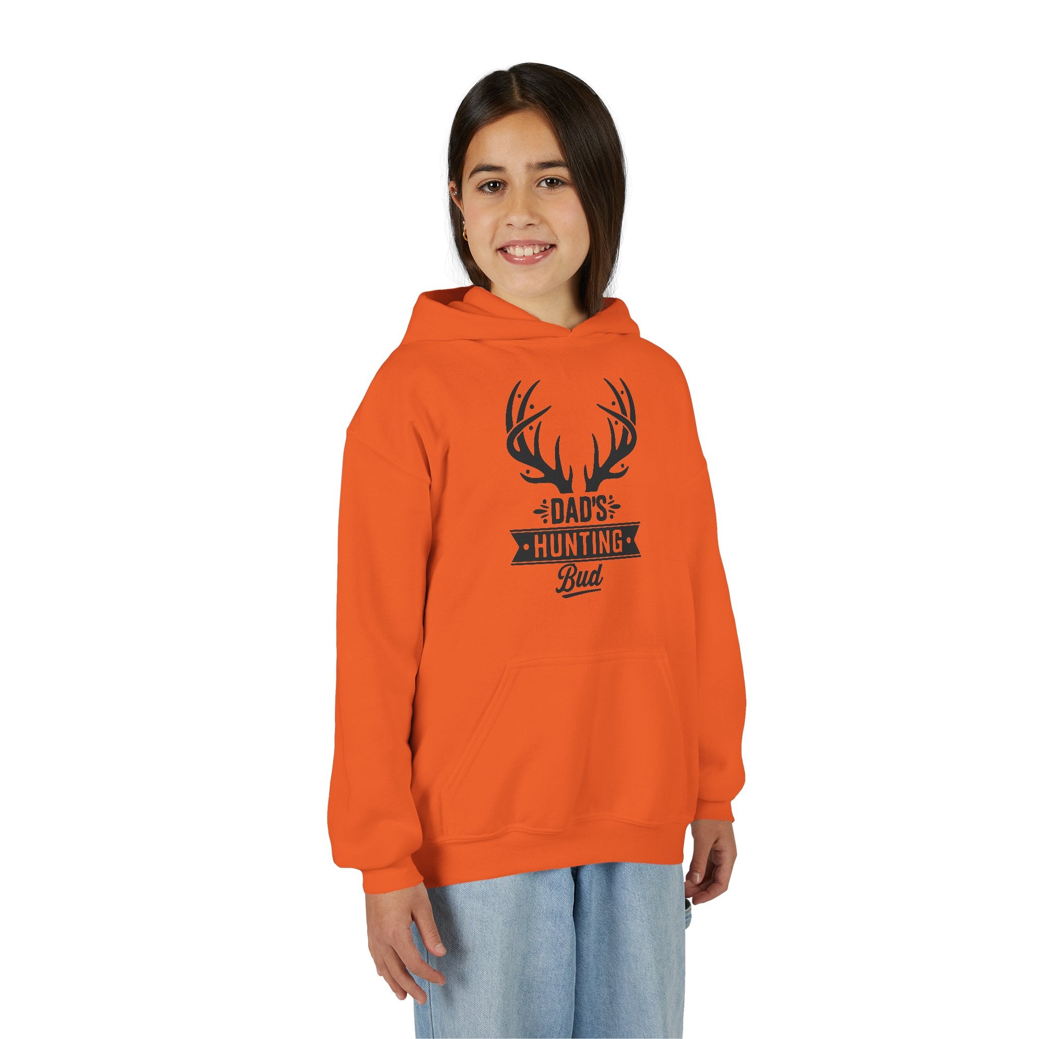Dad's Hunting Bud Youth Hooded Sweatshirt