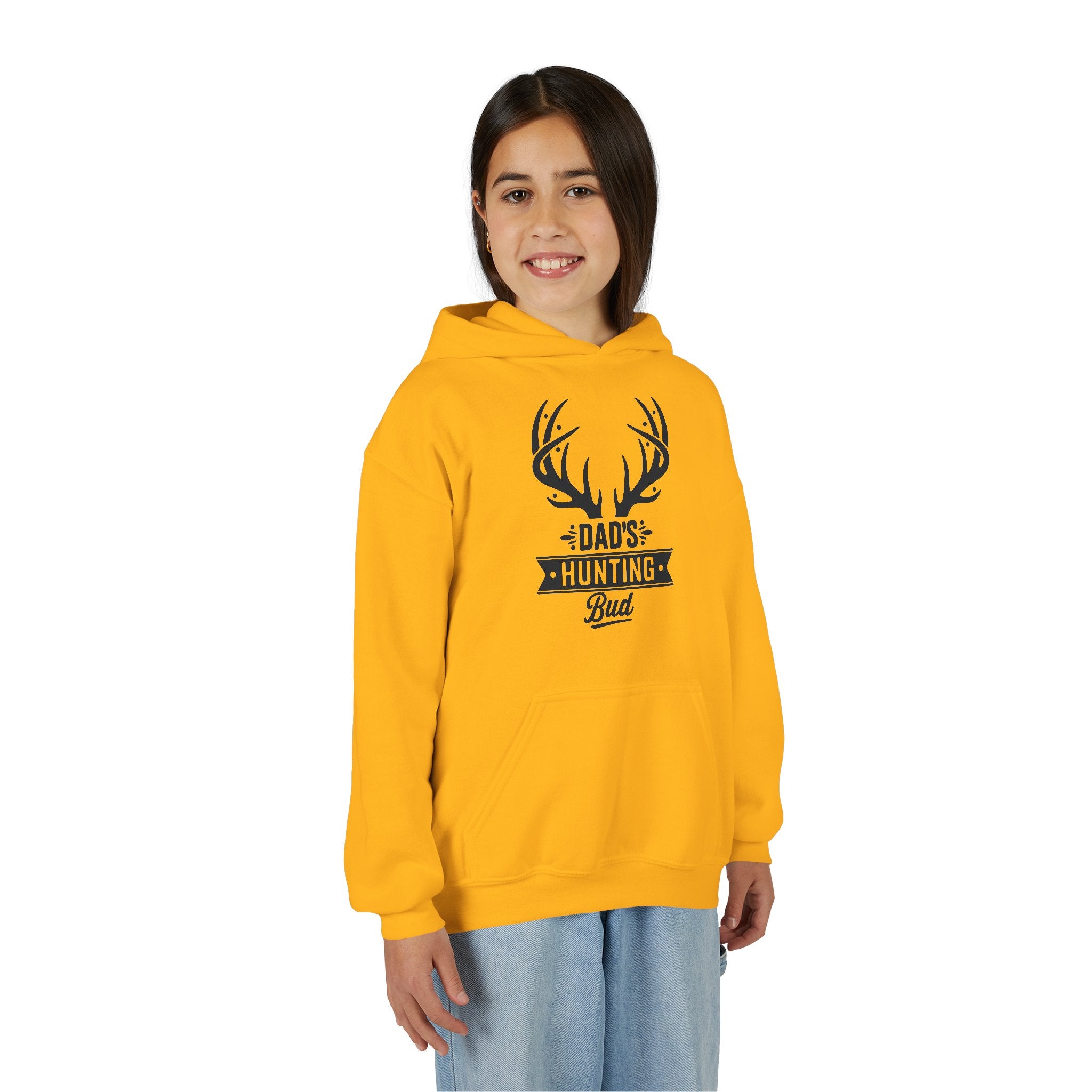 Dad's Hunting Bud Youth Hooded Sweatshirt