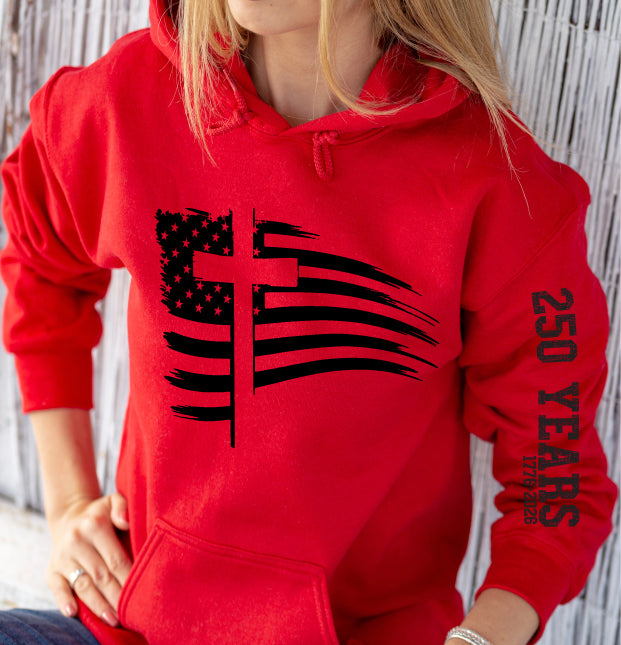 USA 250 years Faith Hoodie