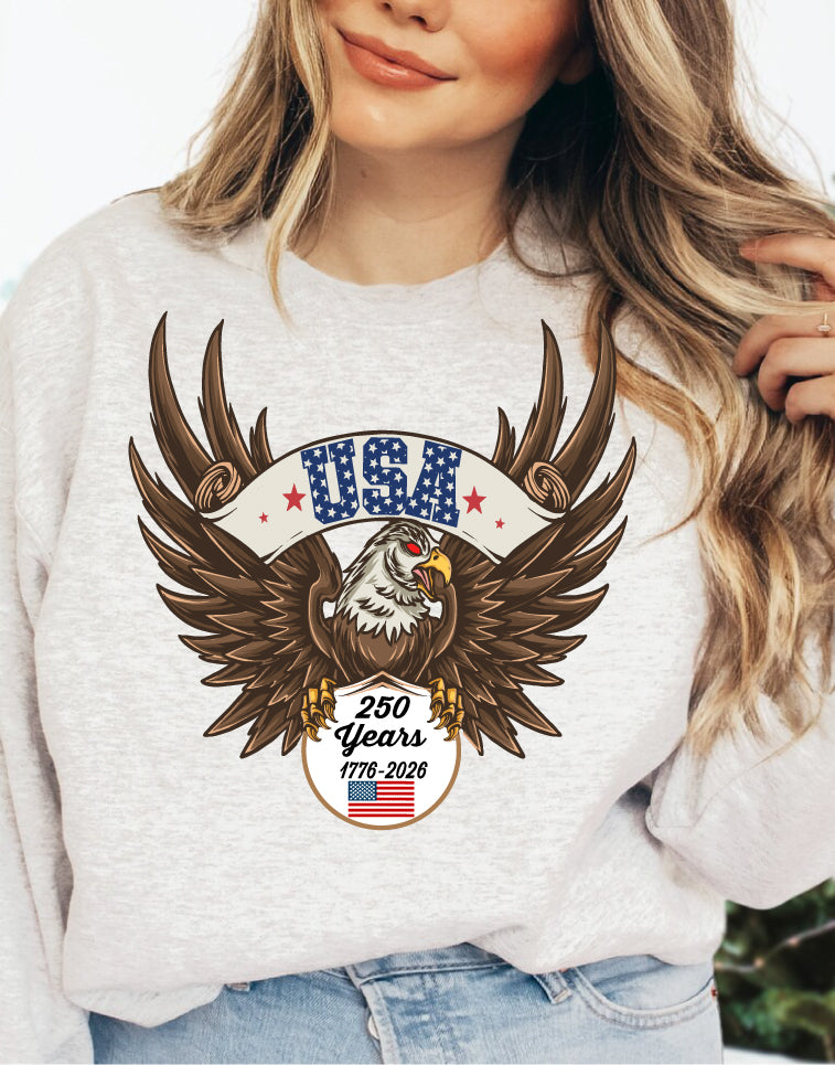 Eagle USA 250 Years Crewneck