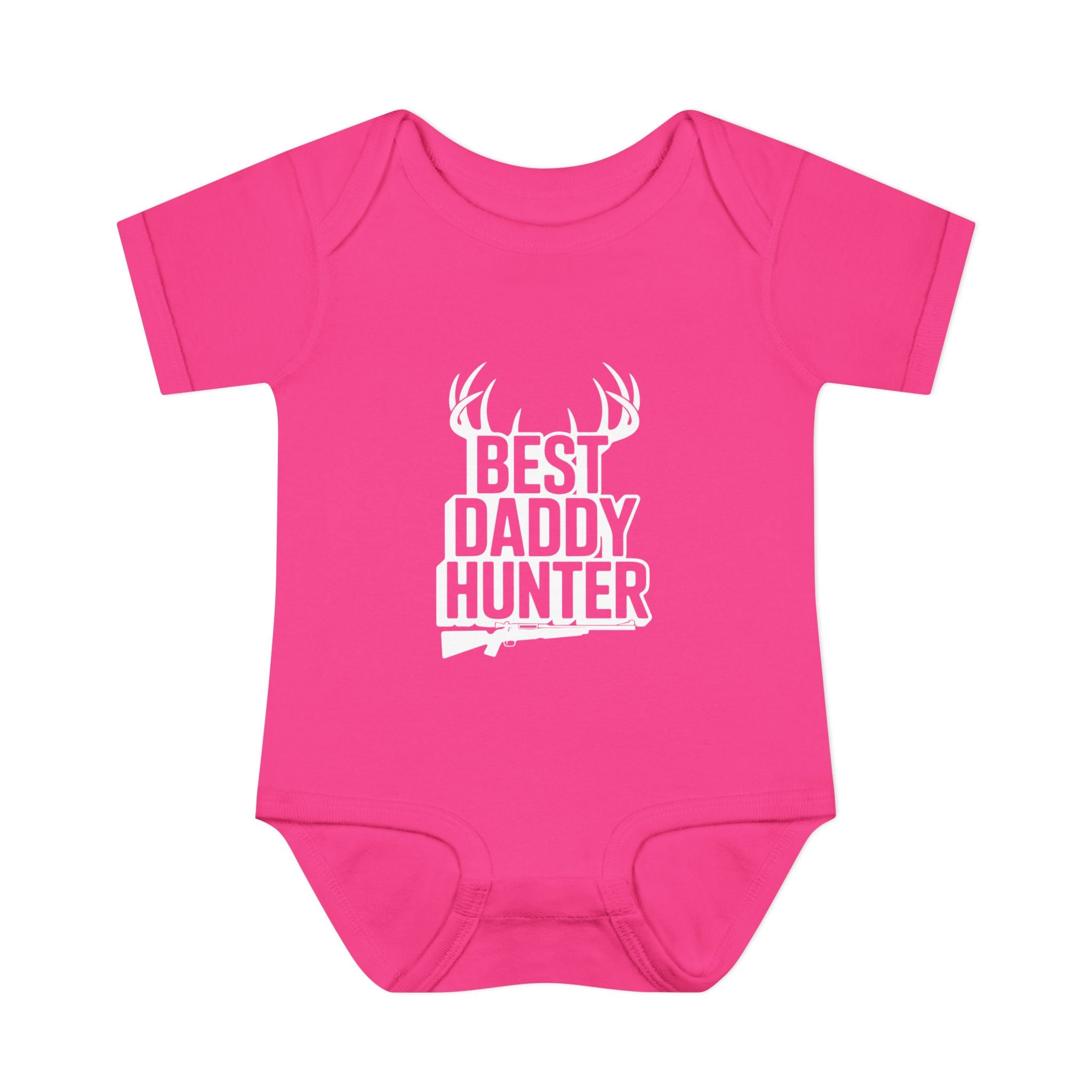 Adorable Infant Baby Bodysuit White Text