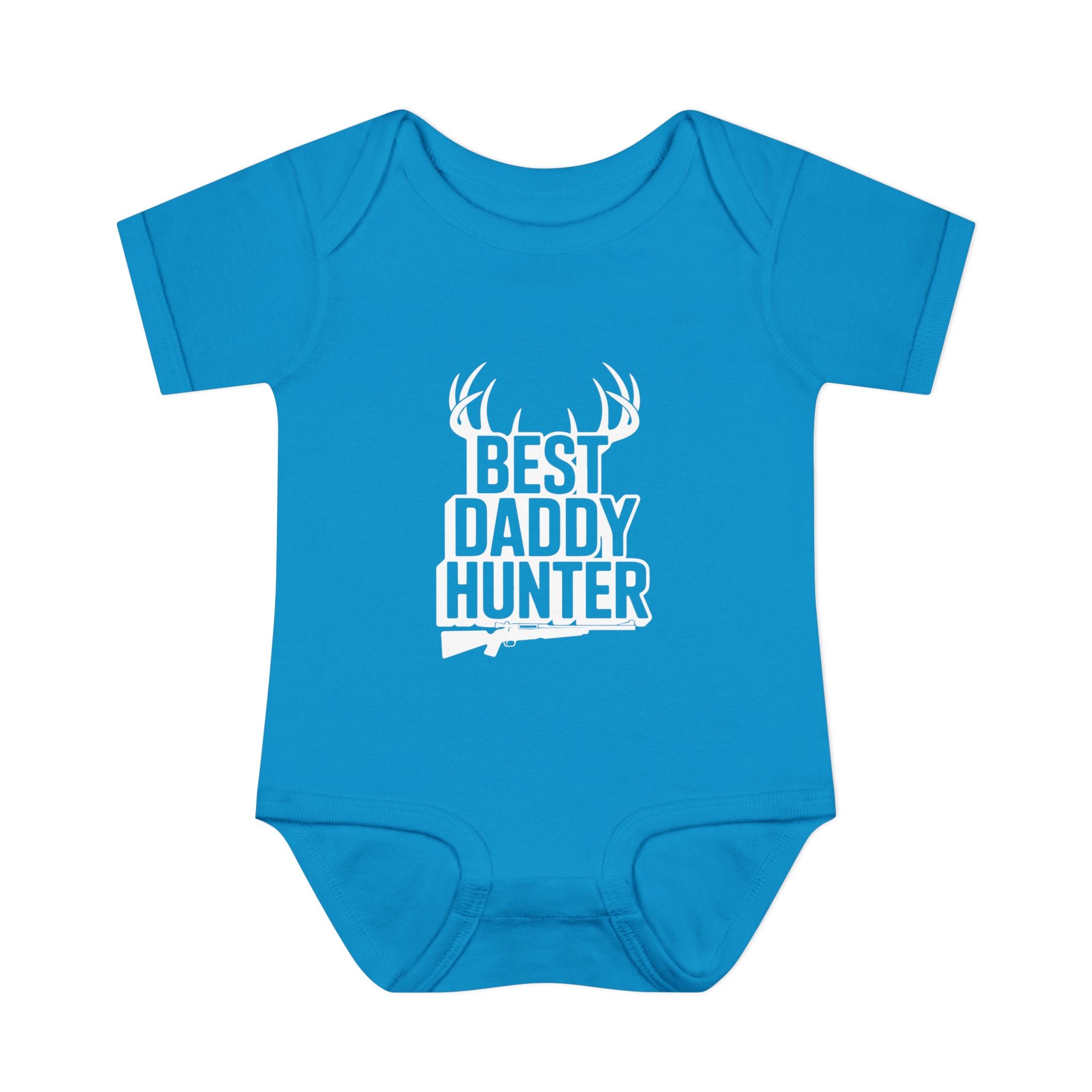 Adorable Infant Baby Bodysuit White Text