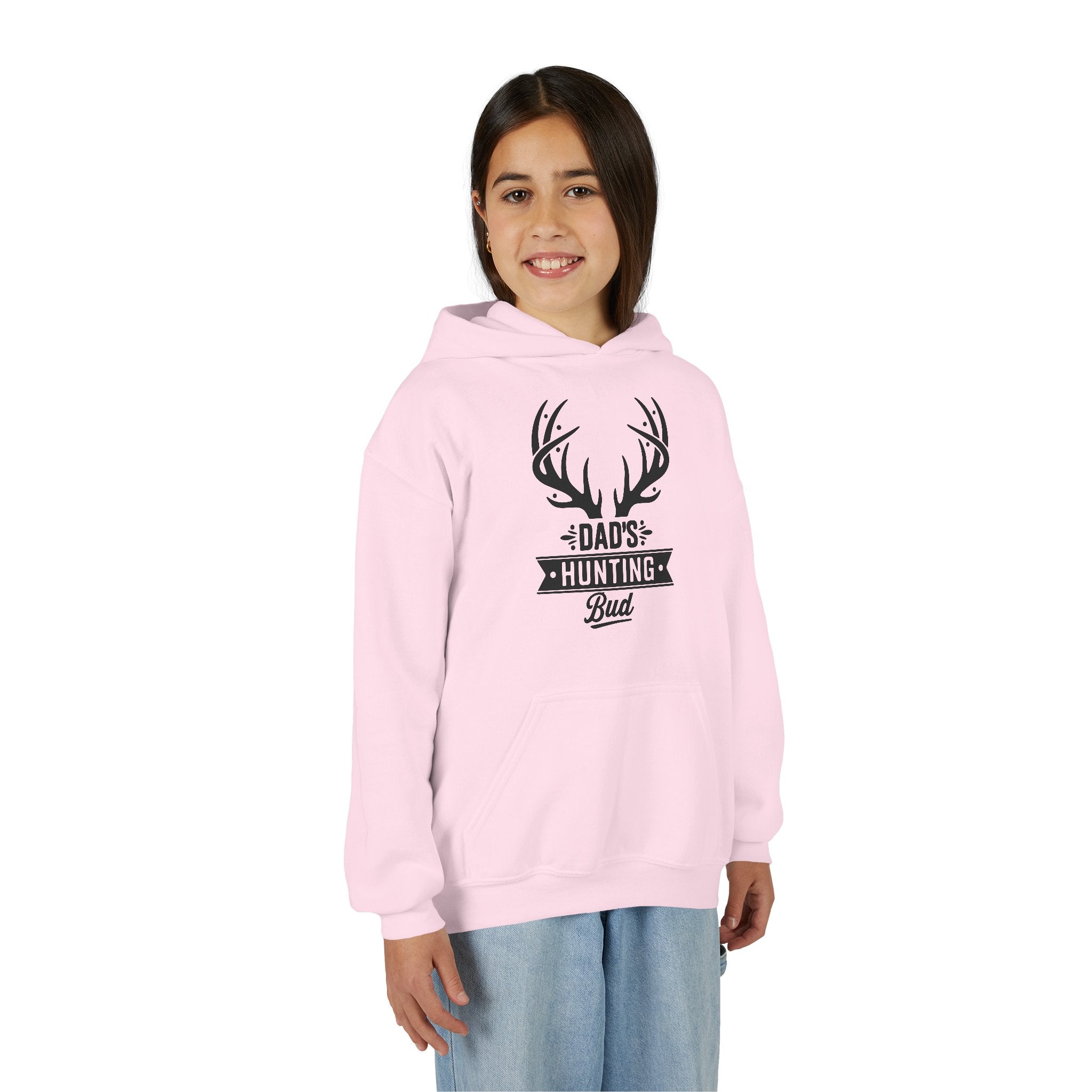 Dad's Hunting Bud Youth Hooded Sweatshirt