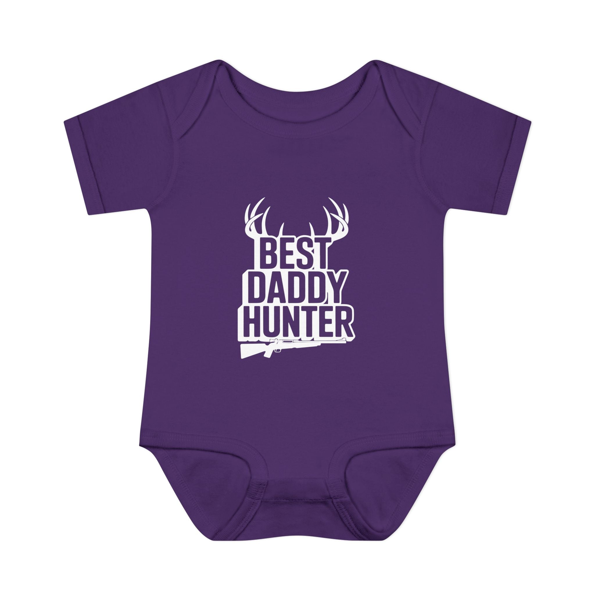 Adorable Infant Baby Bodysuit White Text