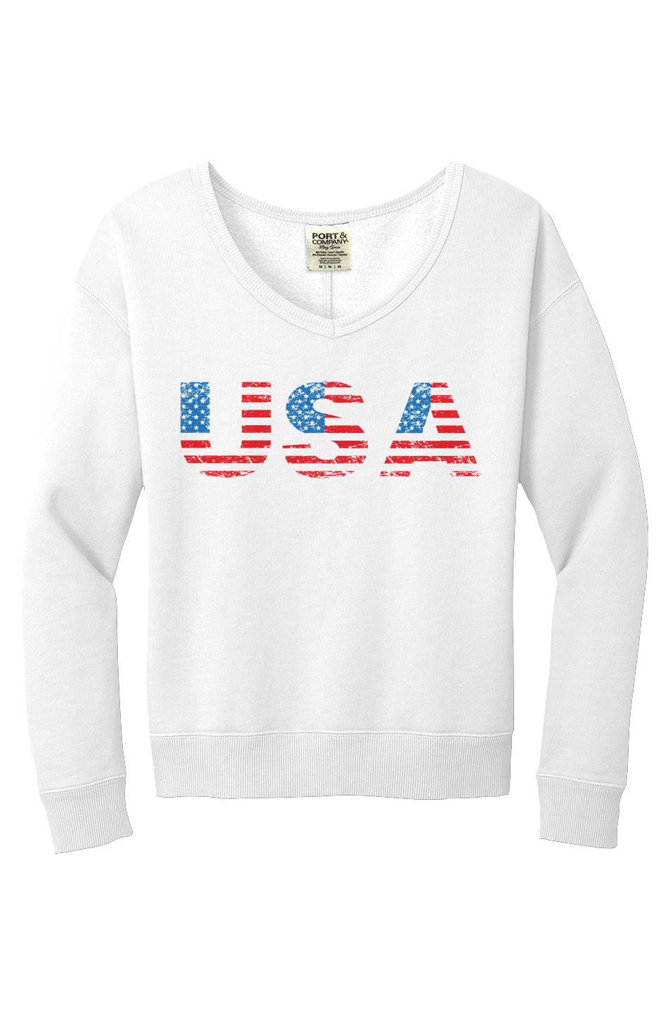 Beach Wash V Neck Sweatshirt