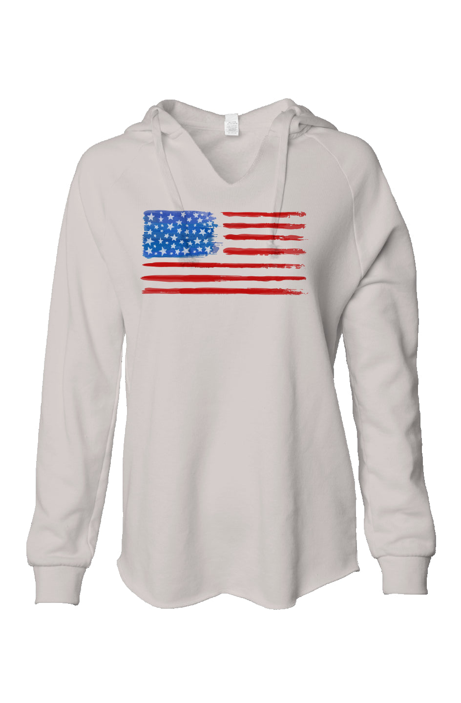 Womens Lightweight  Wash Hooded Sweatshirt