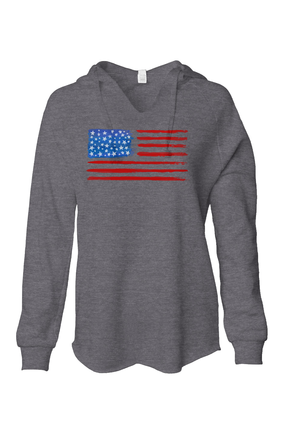 Womens Lightweight  Wash Hooded Sweatshirt