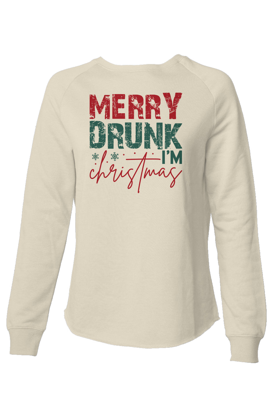 Womens Lightweight Wash Sweatshirt