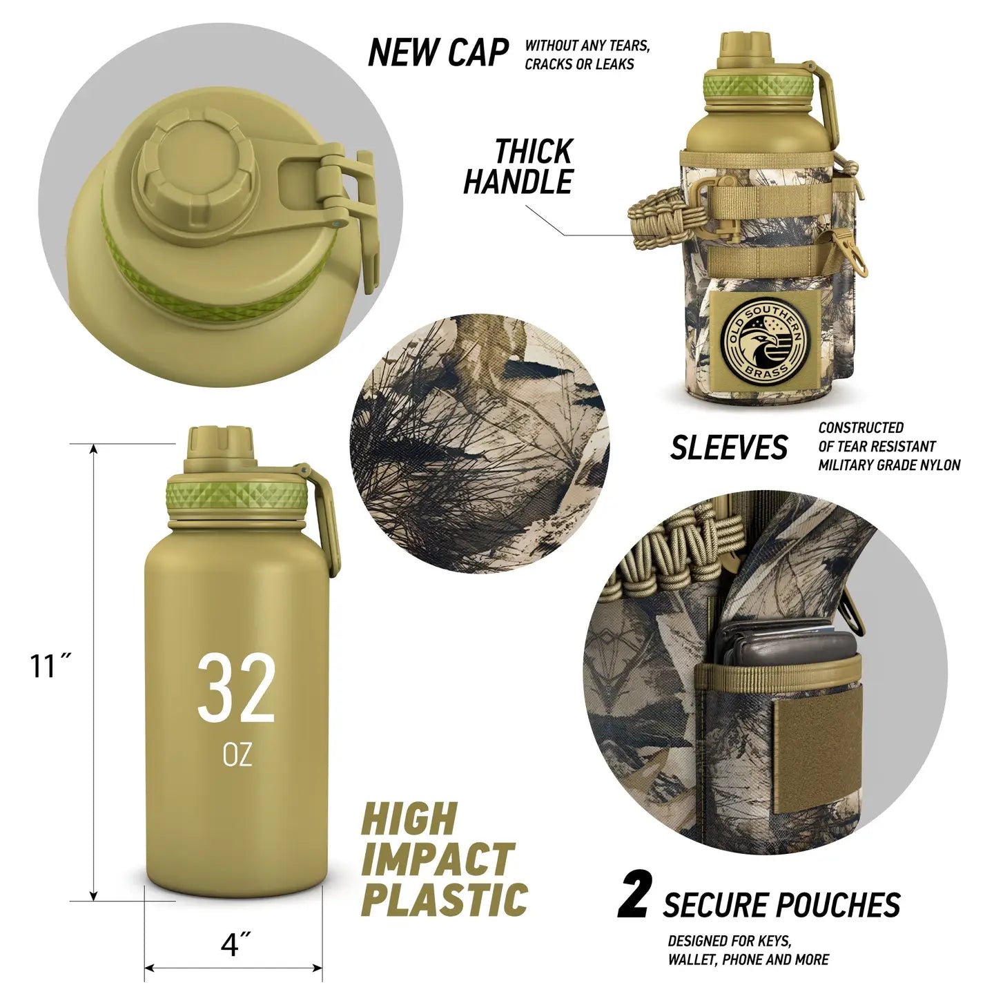 Canteen - Woodland Camo 32oz or 64oz Size Options