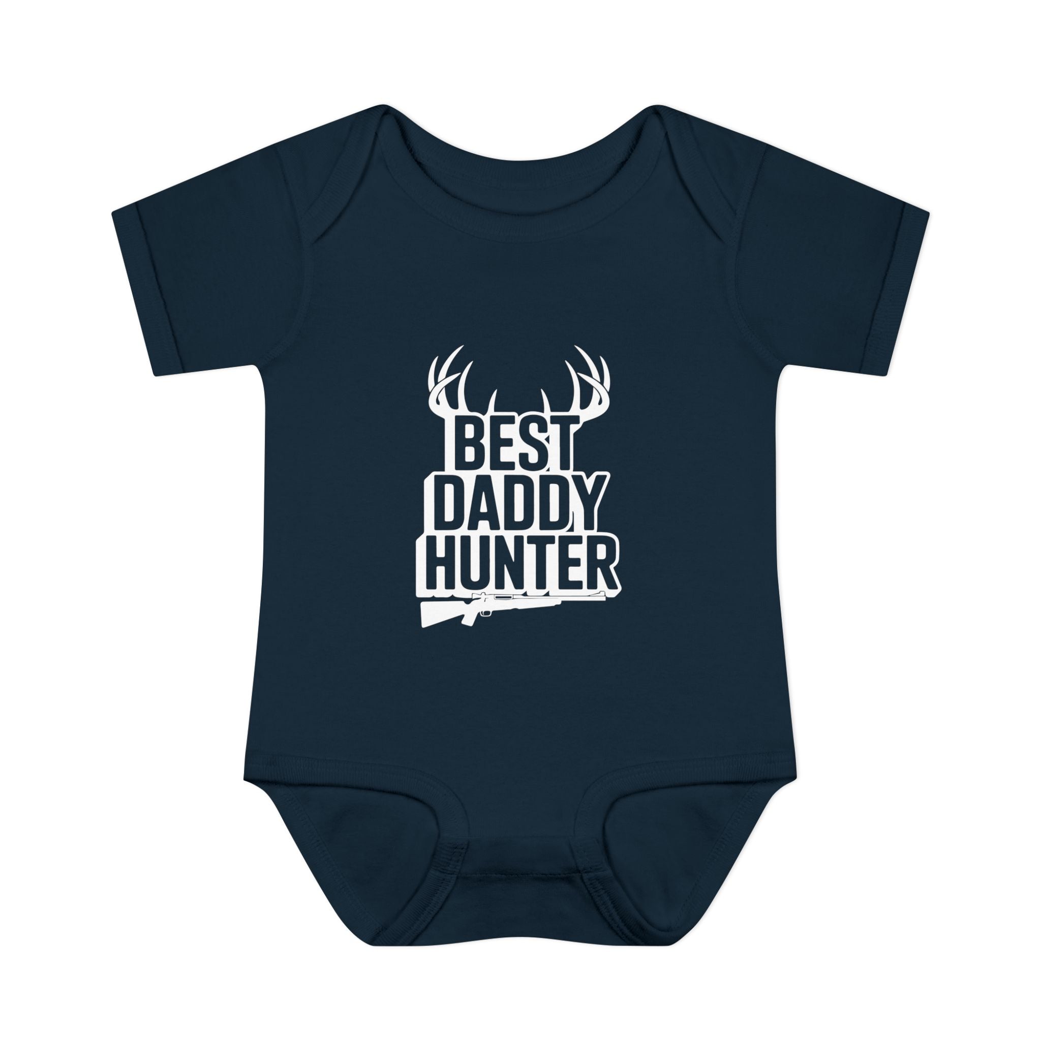 Adorable Infant Baby Bodysuit White Text