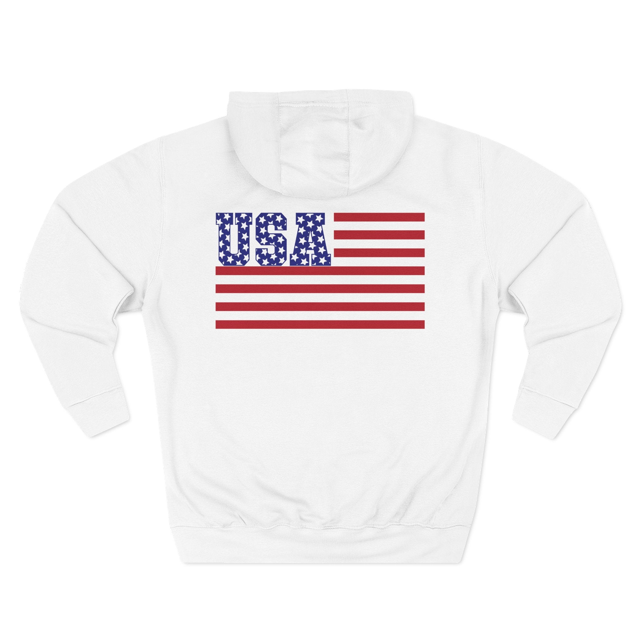 USA Flag Fleece Hoodie, Cozy Hoodie, American Pride Apparel, Casual Wear, Gift for Patriotic Holidays, Unisex Sweatshirt