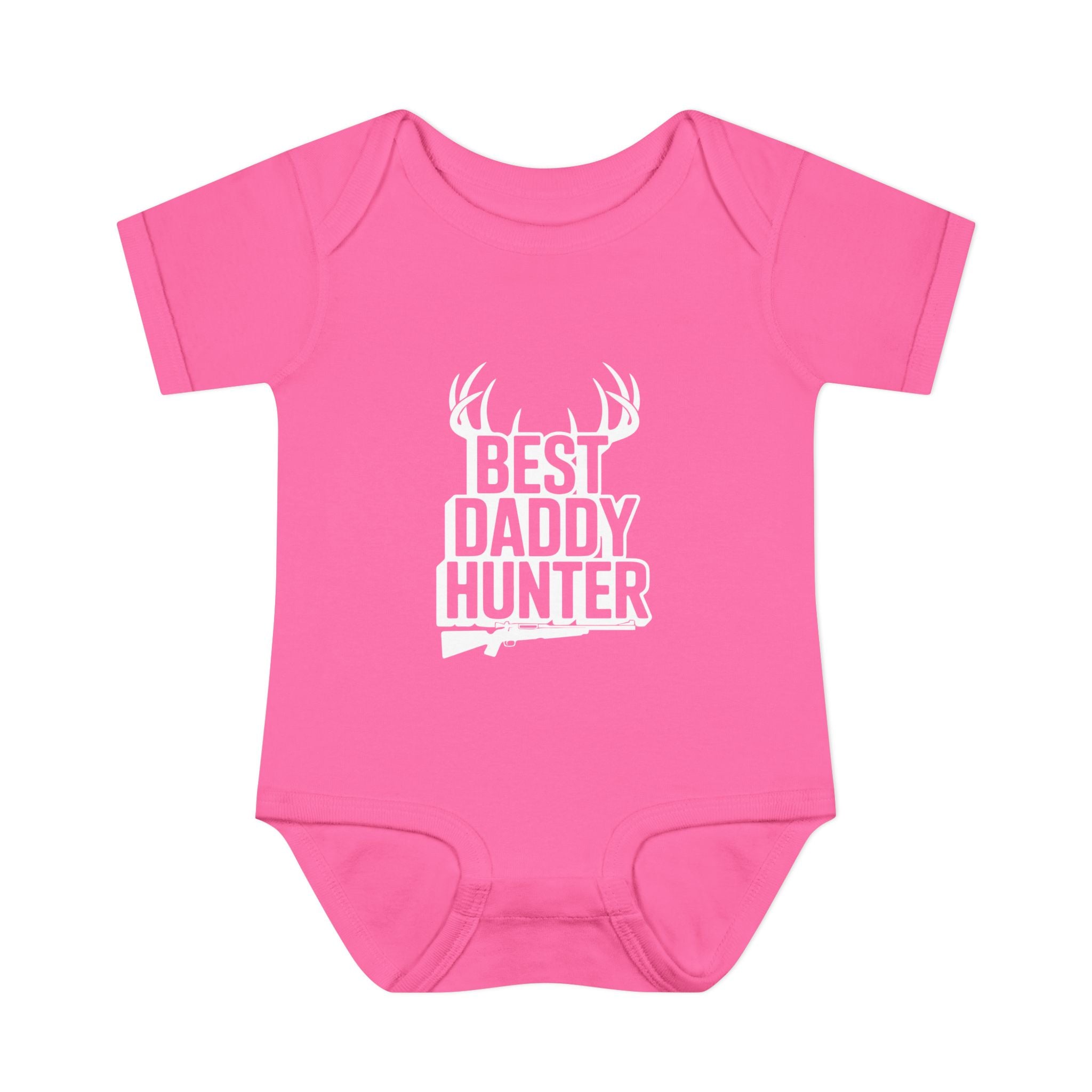 Adorable Infant Baby Bodysuit White Text