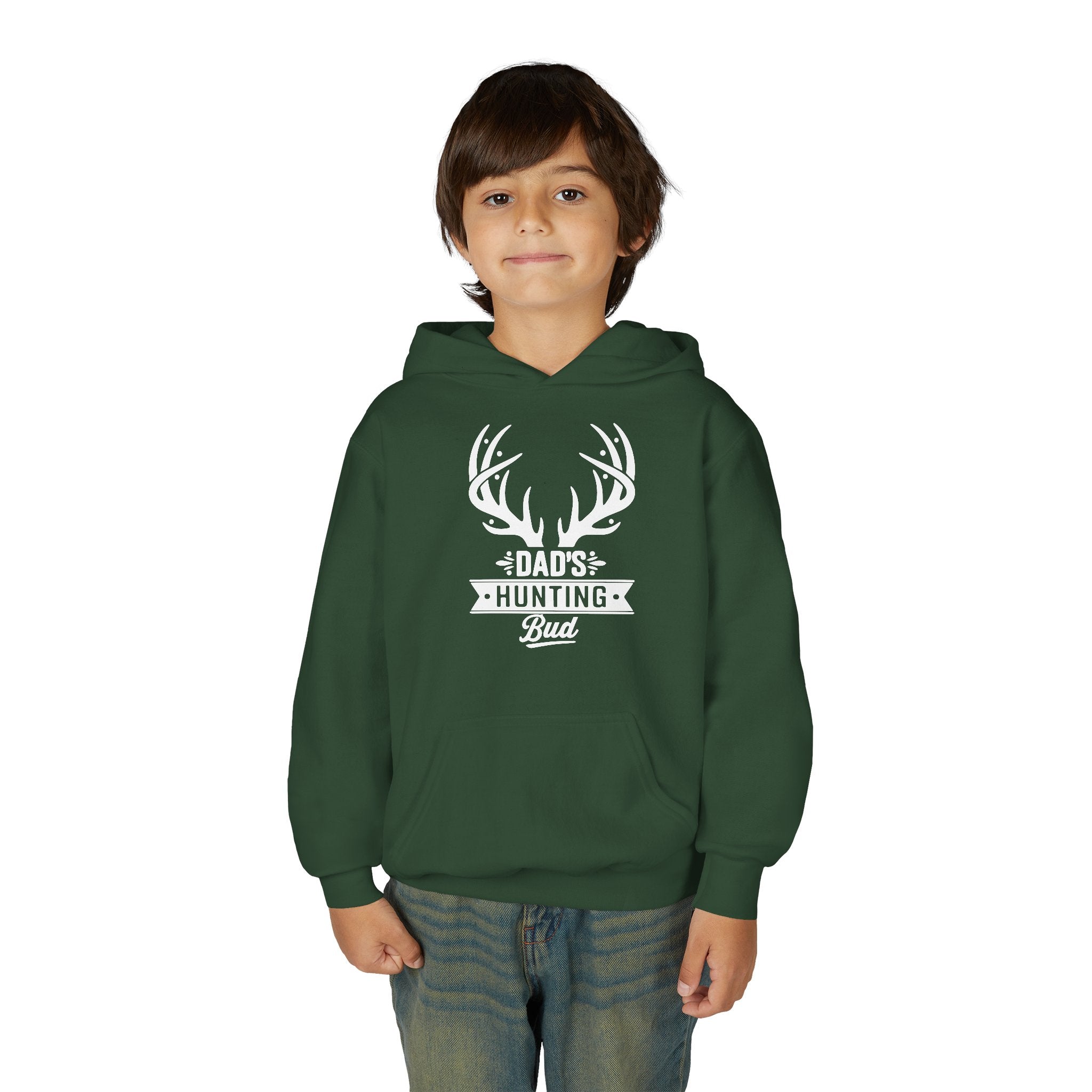 White Text Dads Hunting Bud