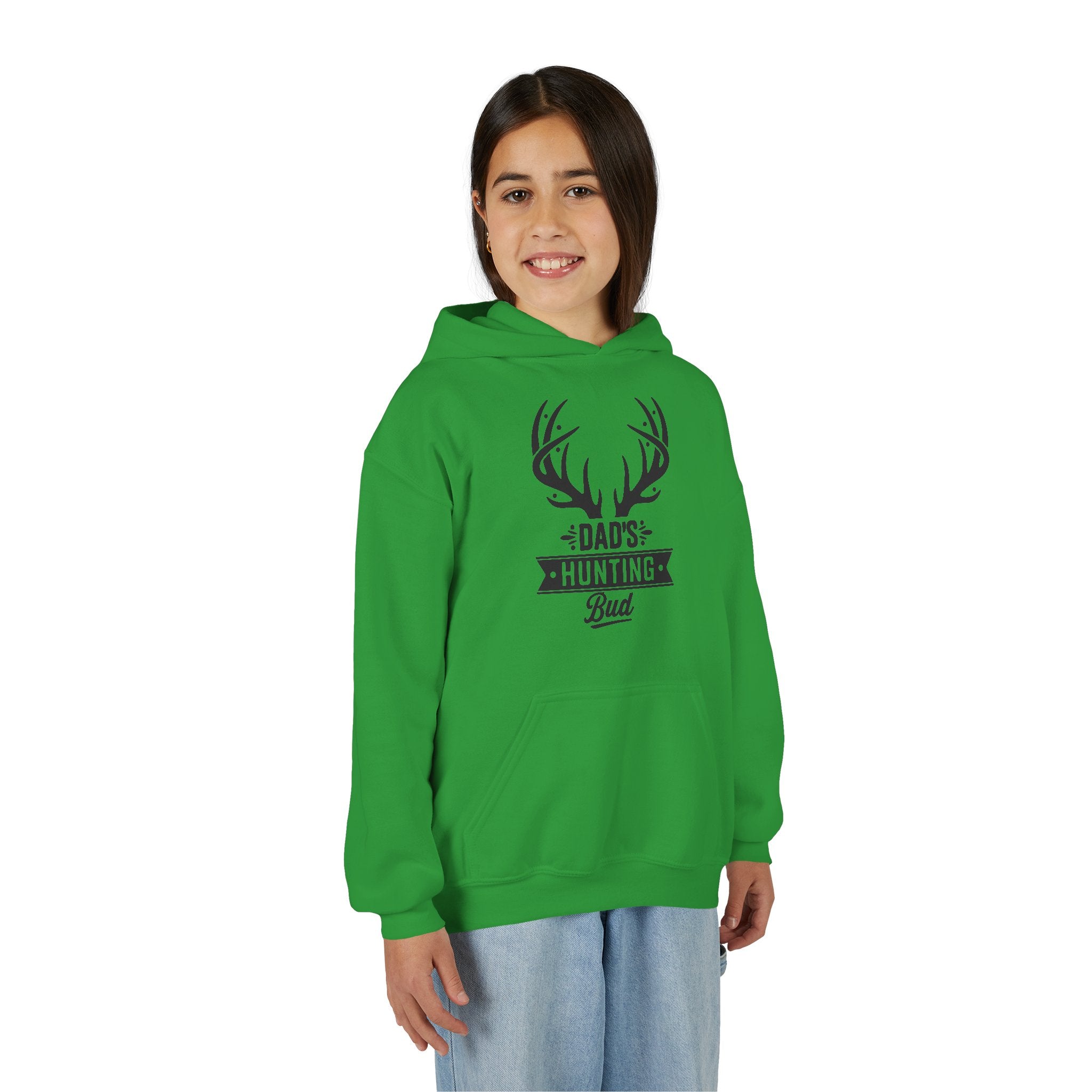 Dad's Hunting Bud Youth Hooded Sweatshirt