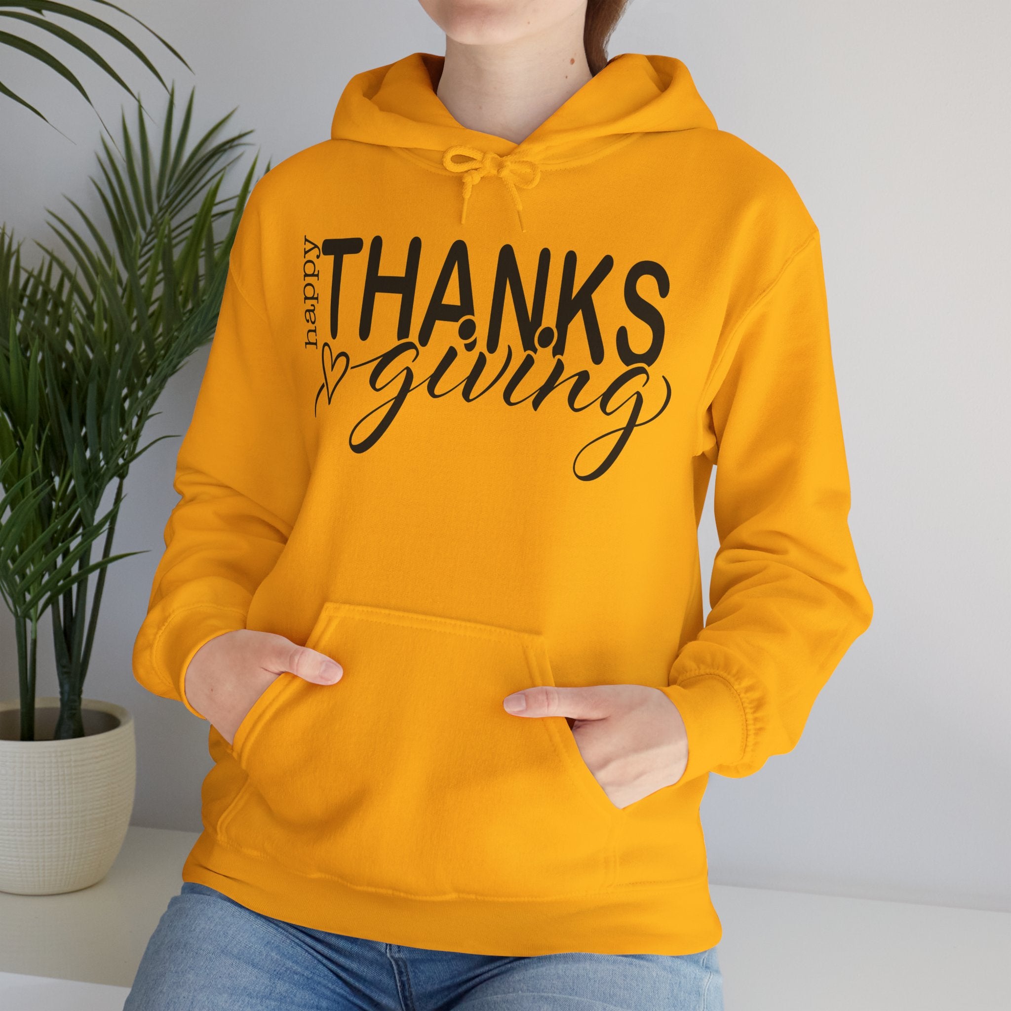 Happy Thanksgiving Hoodie - Cozy Sweatshirt for Fall Celebrations
