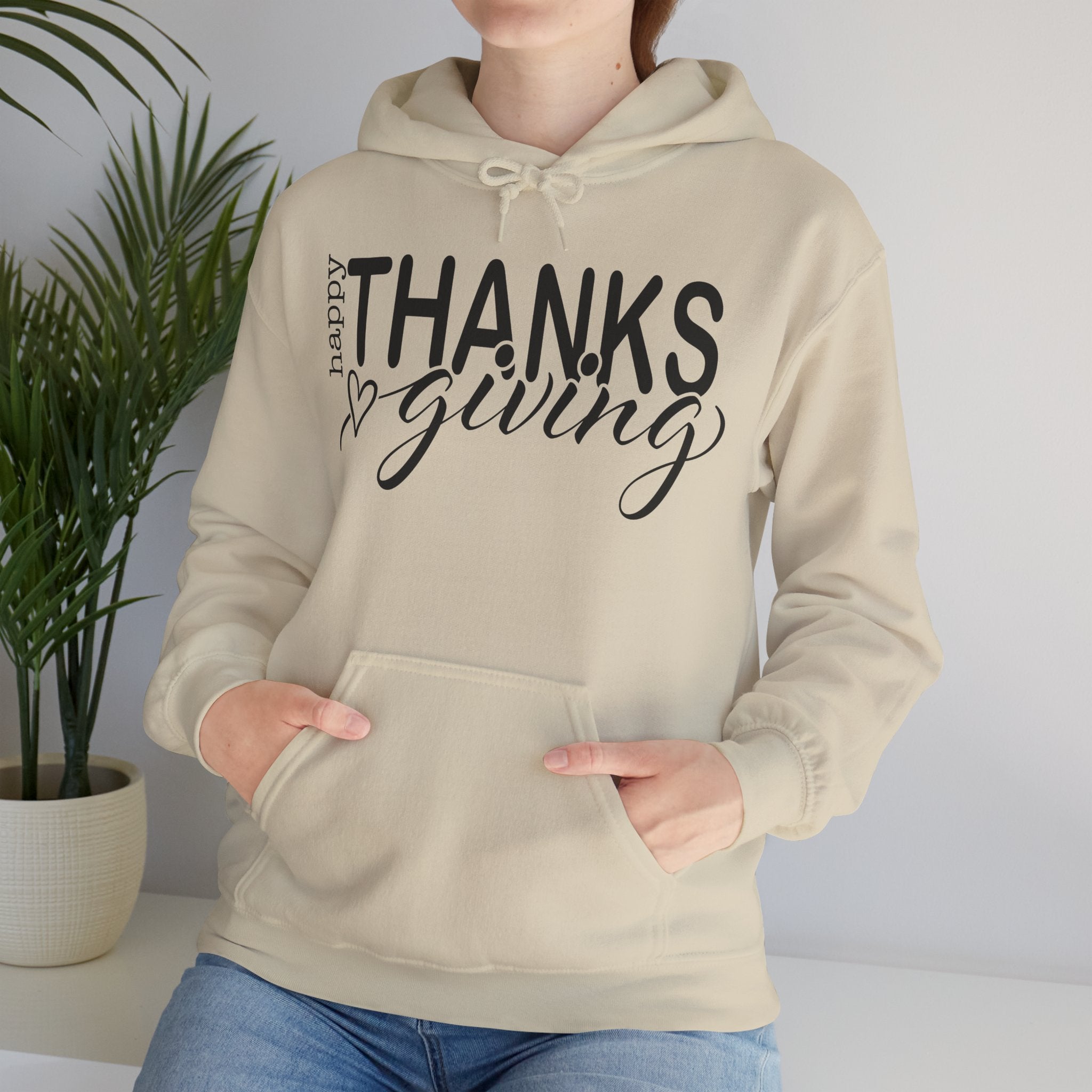 Happy Thanksgiving Hoodie - Cozy Sweatshirt for Fall Celebrations