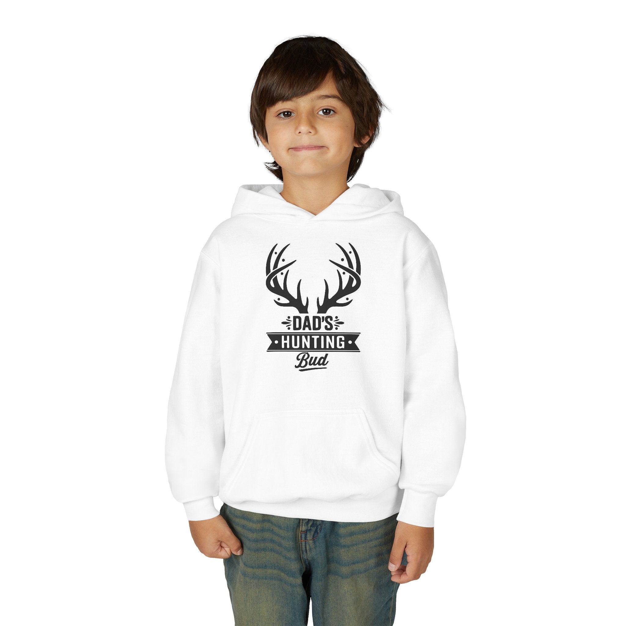 Dad's Hunting Bud Youth Hooded Sweatshirt