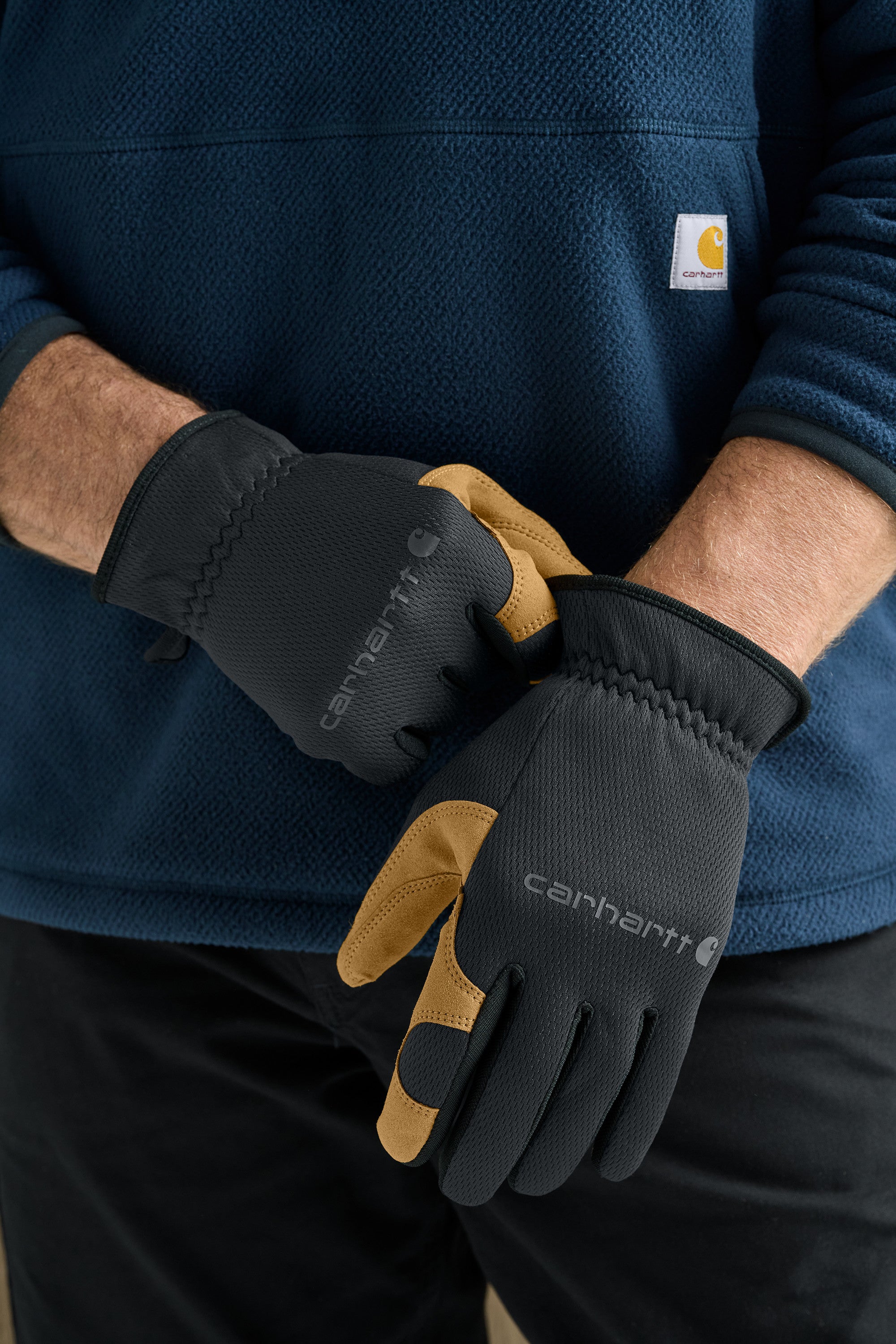 Carhartt® High-Dexterity Open-Cuff Glove Black Barley