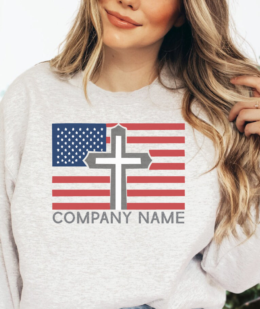 Patriot and Faith Custom Company Crewneck