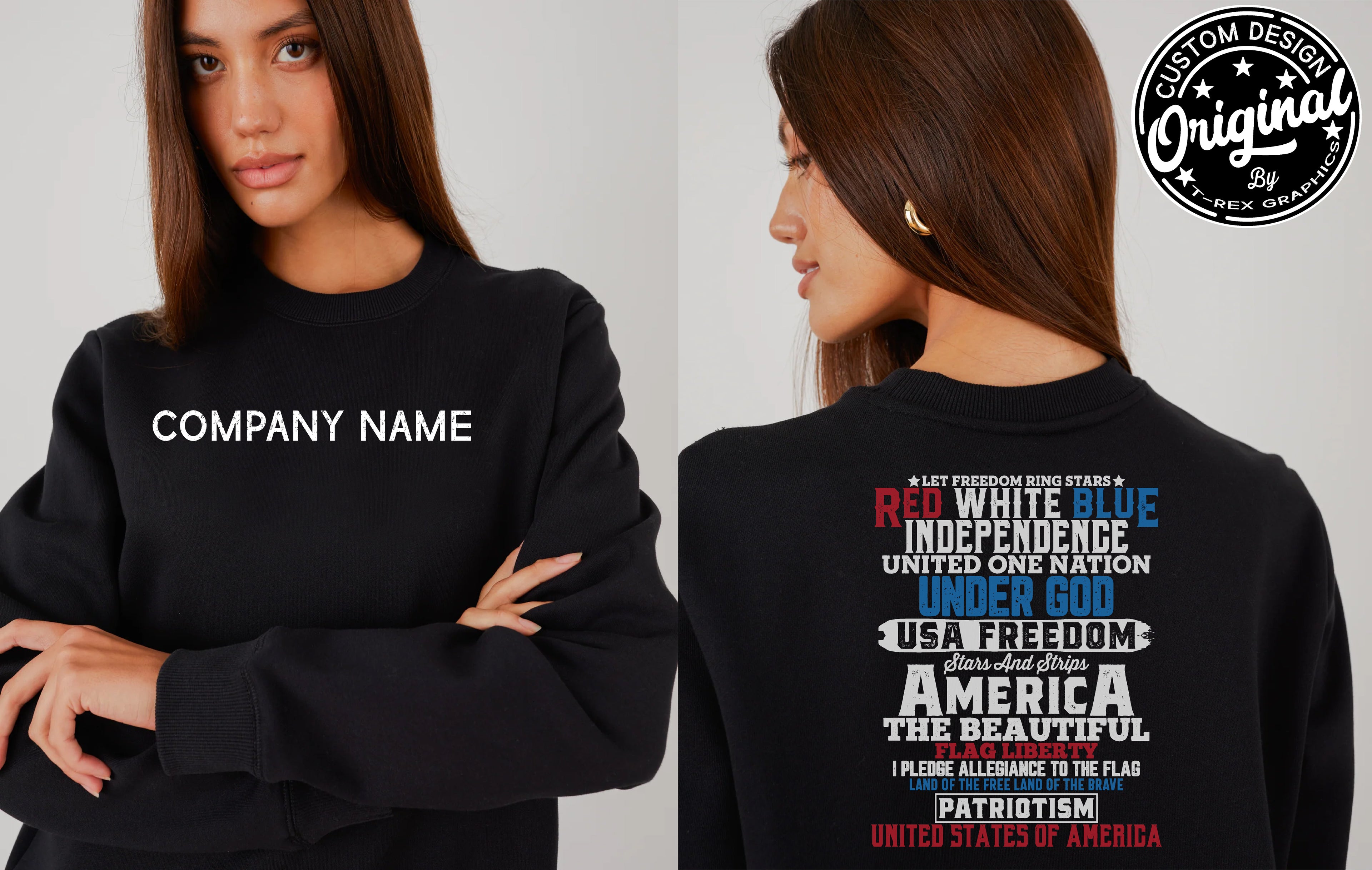 Patriot Crewneck With Company Name
