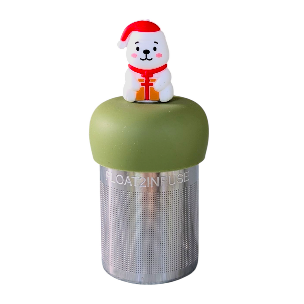 Santa Polar Bear Floating Tea Steeper