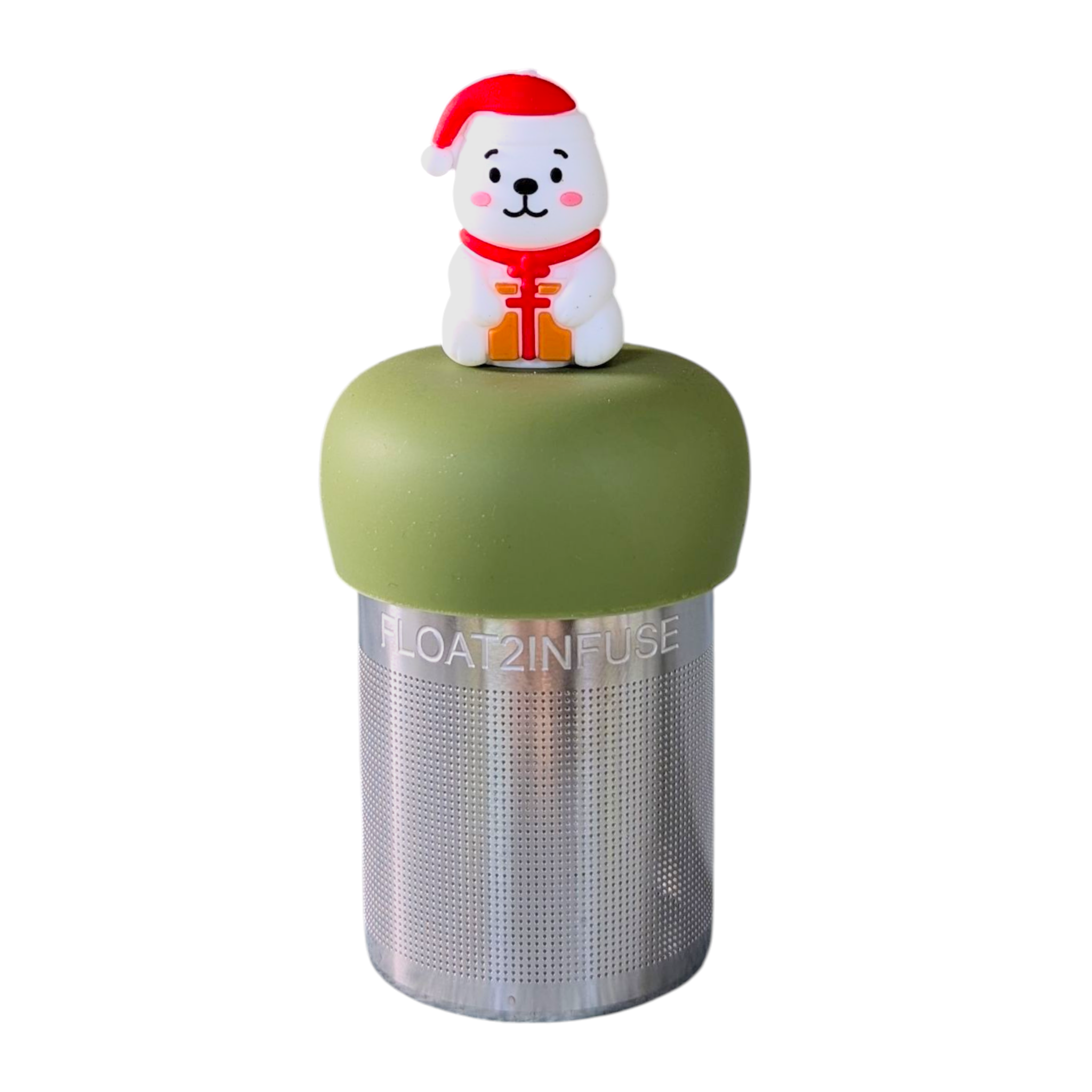 Santa Polar Bear Floating Tea Steeper
