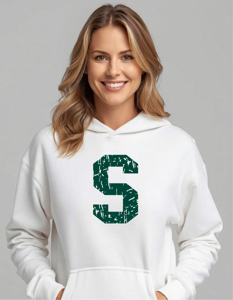 S Grunge Logo Hoodie