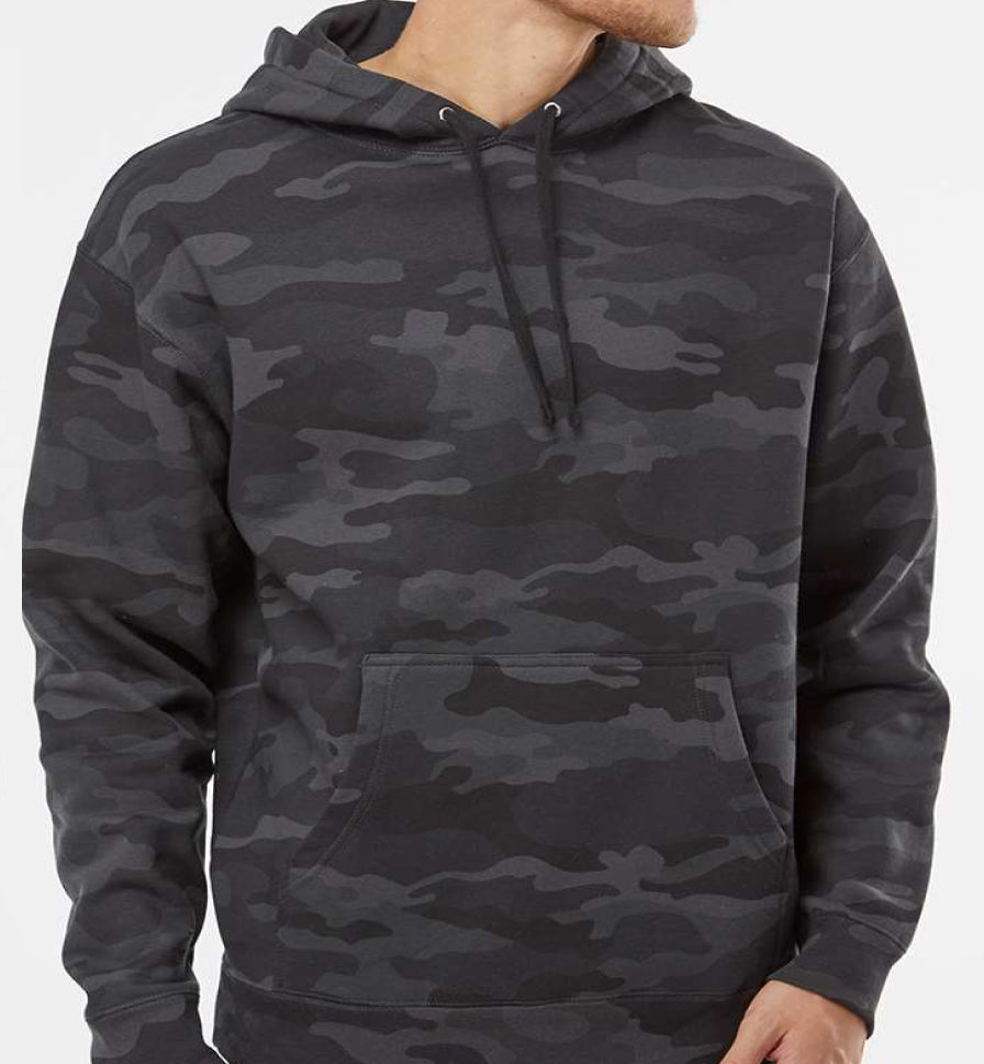 Black & Gray Camo Hoodie