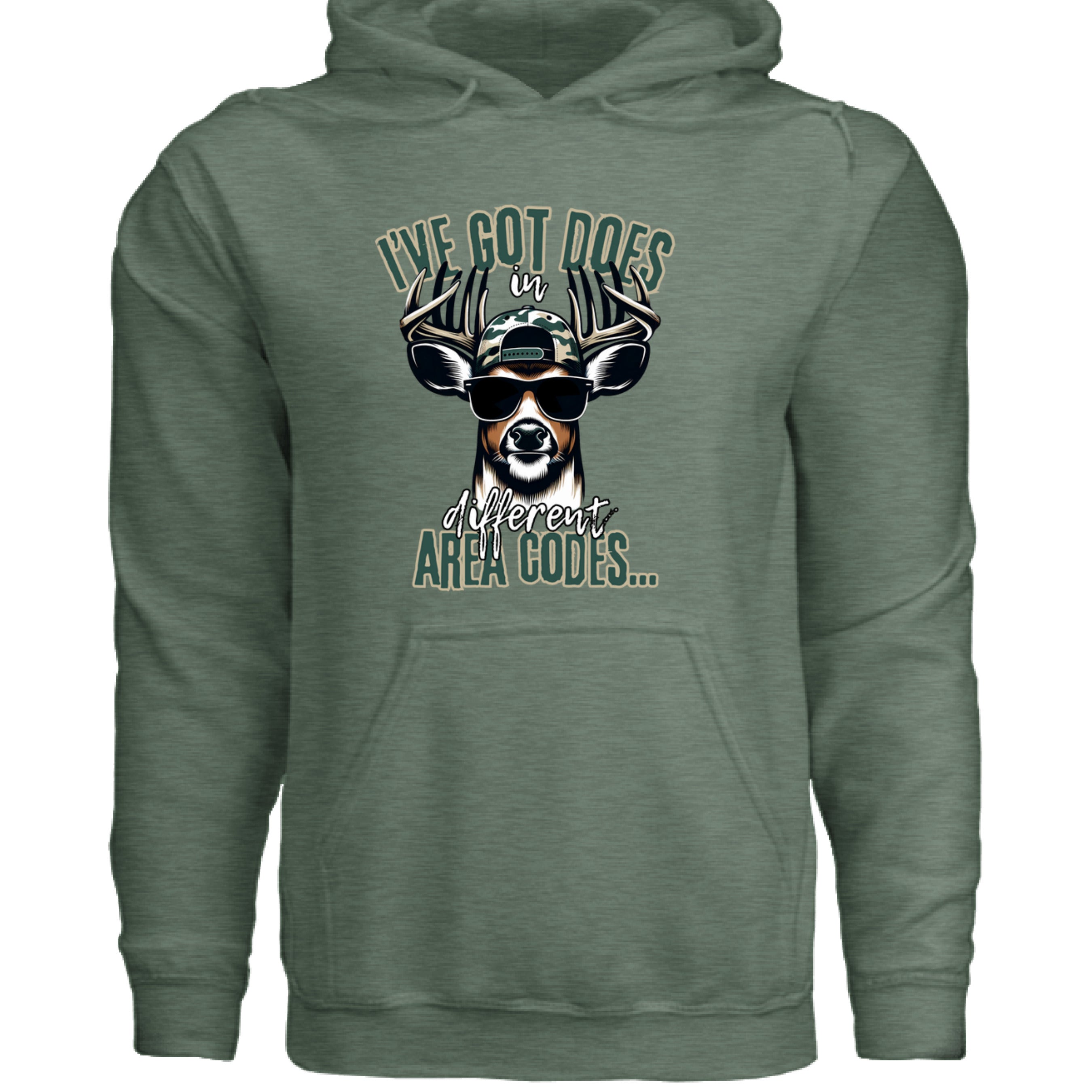 Military Green Heather  - FRONT