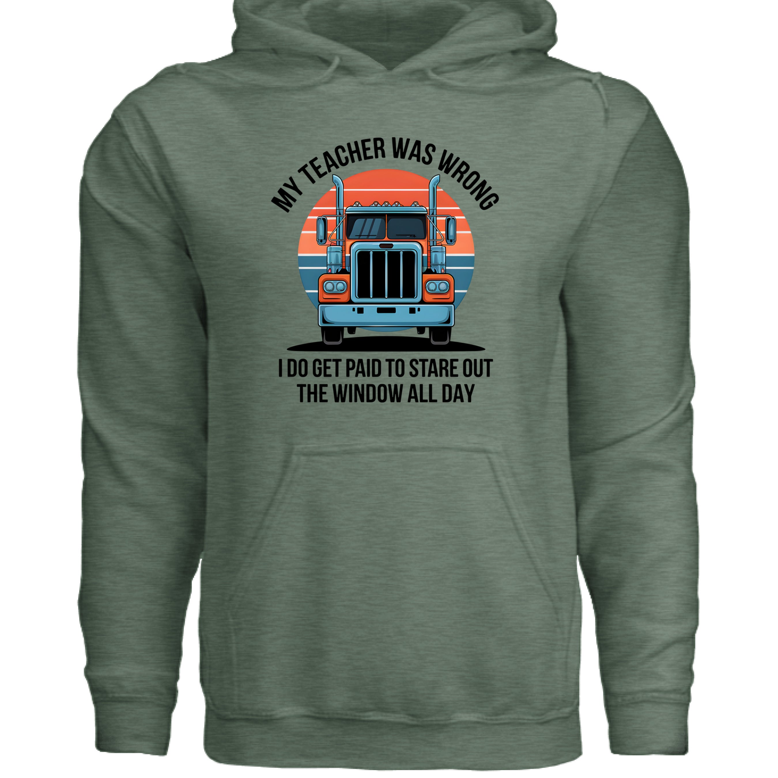 Military Green Heather  - FRONT